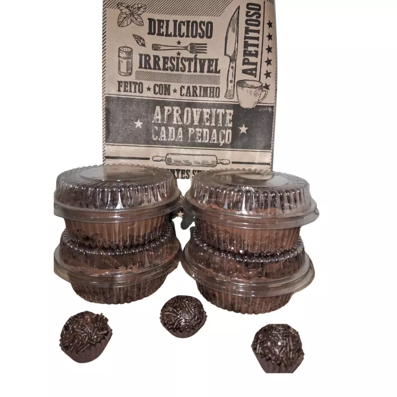 Bolo de pote de Brigadeiro
