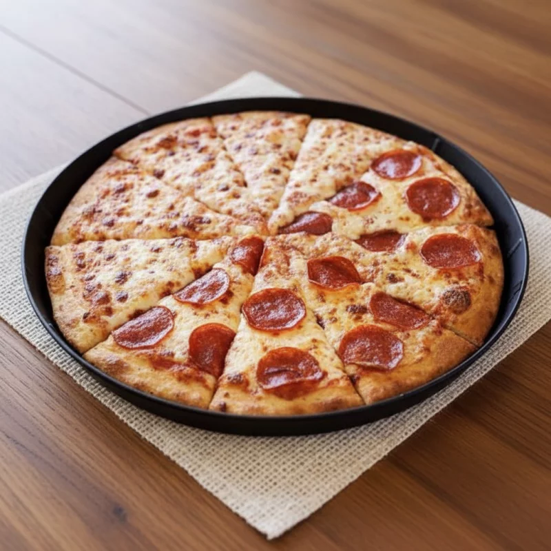 Mitades con peperoni y jamón y queso