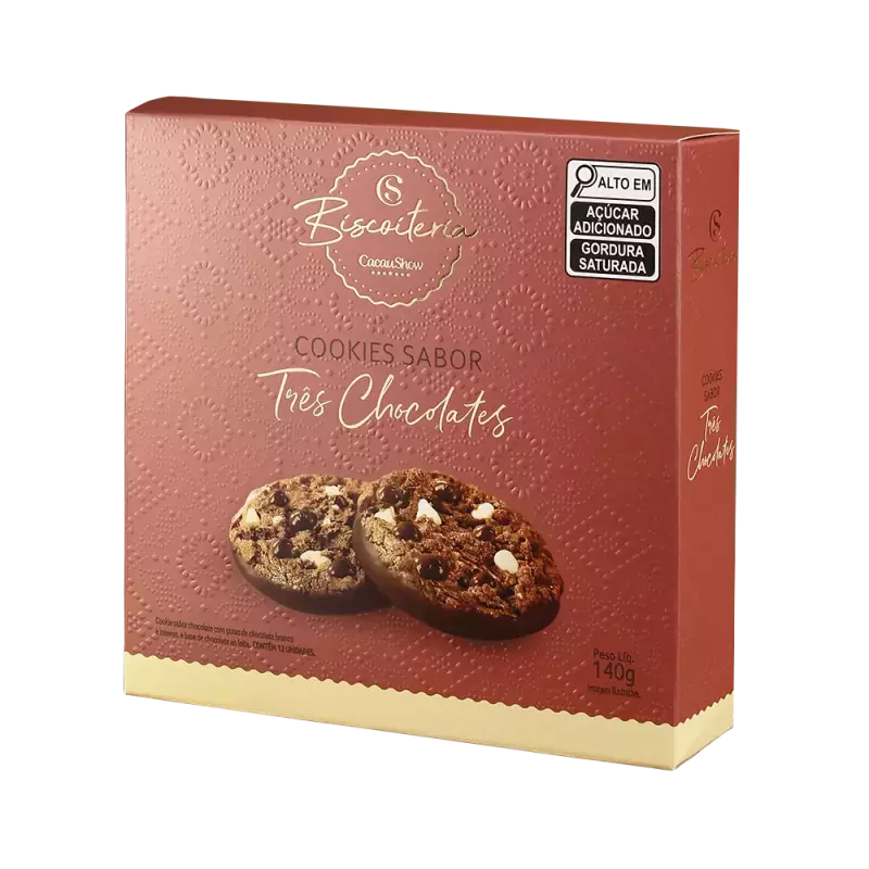 Cookies 3 Chocolates Sortidos 140g