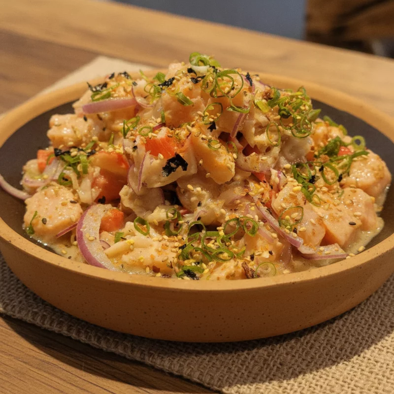 Ceviche de salmão