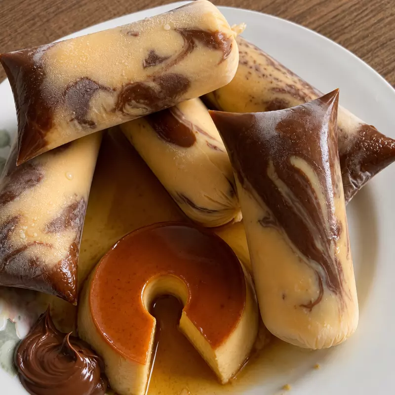 Pudim com Nutella