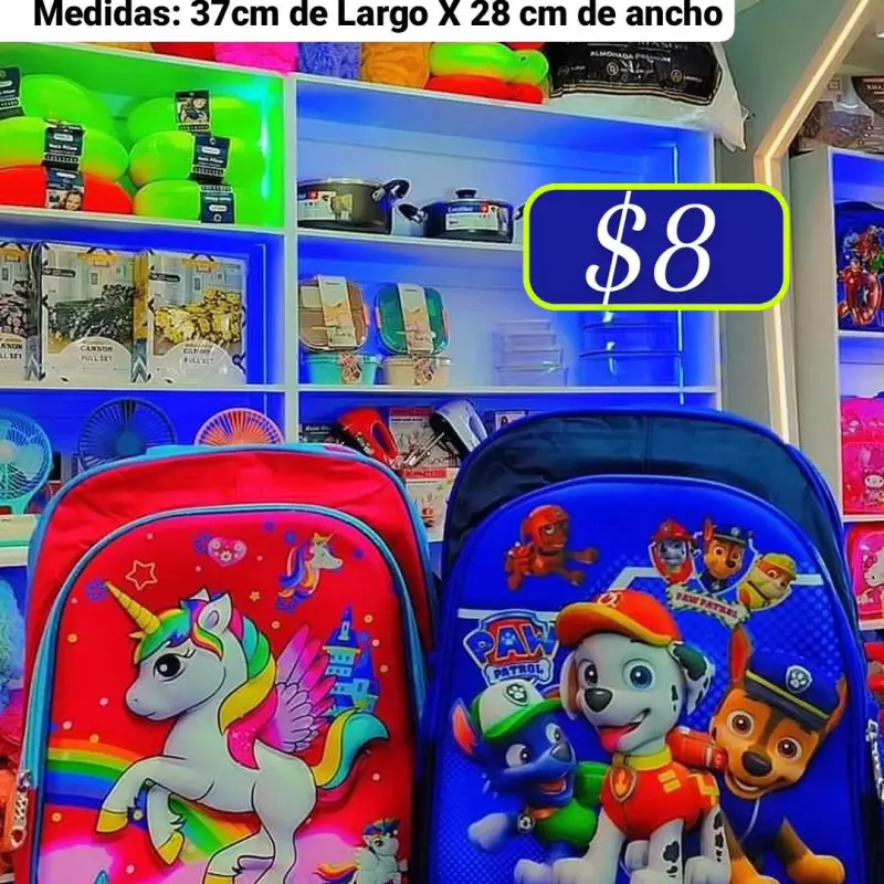 Bolsos Escolares de relieve