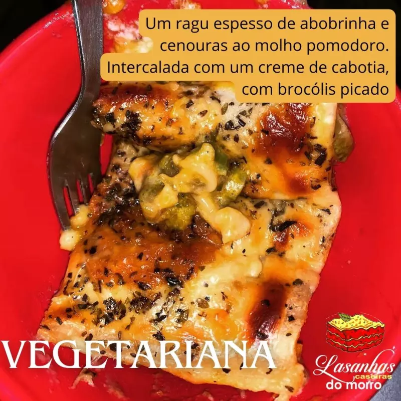 Vegetariana ao molho branco - 600gr