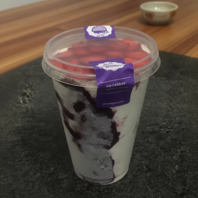 Açaí de 700 ml com creme de ninho