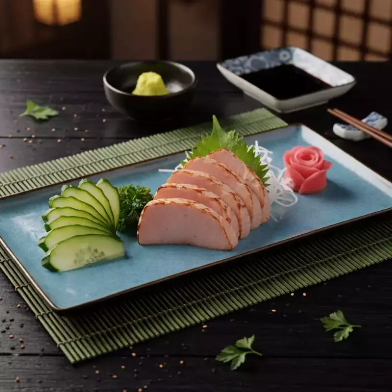 Sashimis salm.  Maçaricado (08pçs)