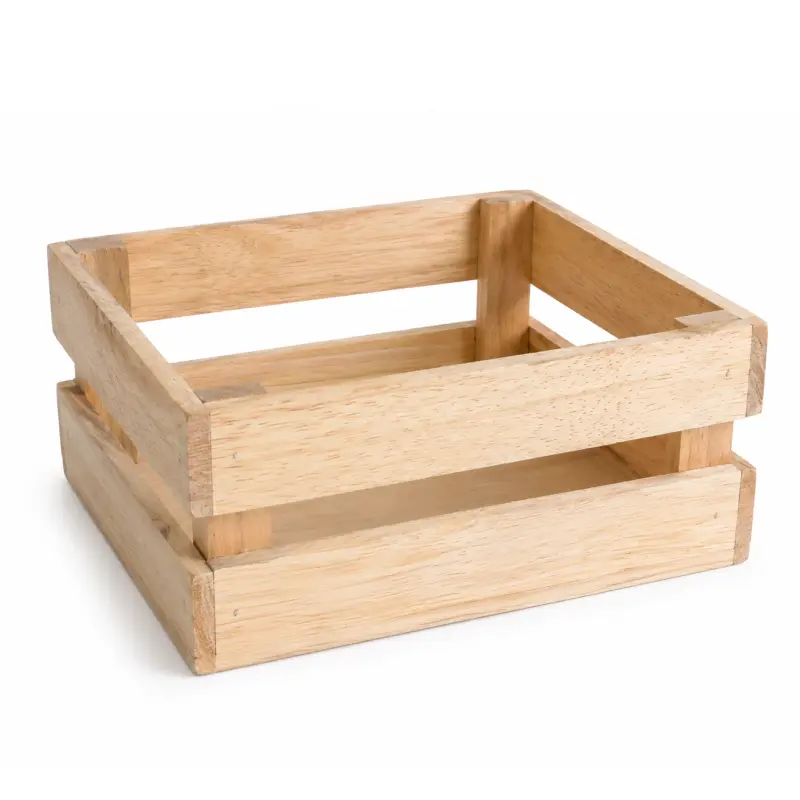 Guacal cuadrada madera alta