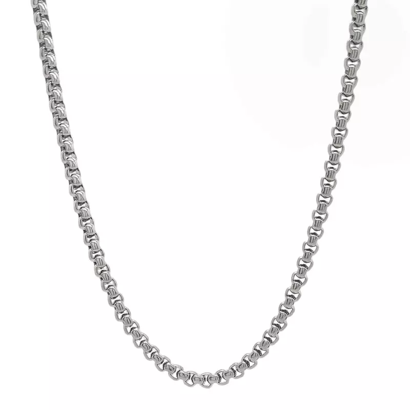 4mm Silver Box Square Chain