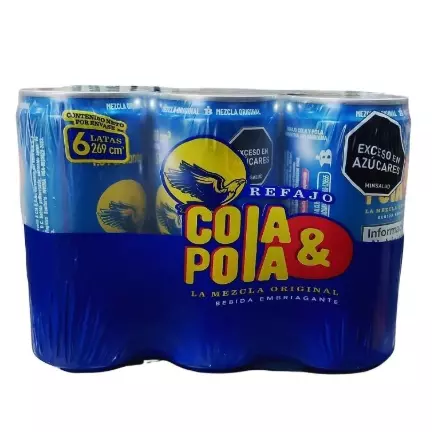 COLA & POLA LATA 269 ML X 6 UNID