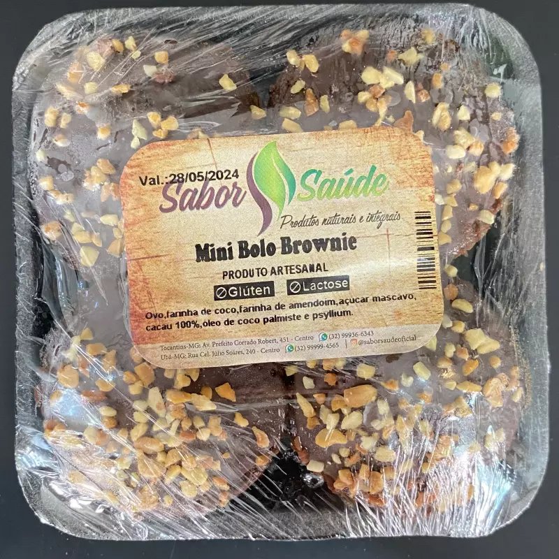 Mini bolo brownie (4 un)
