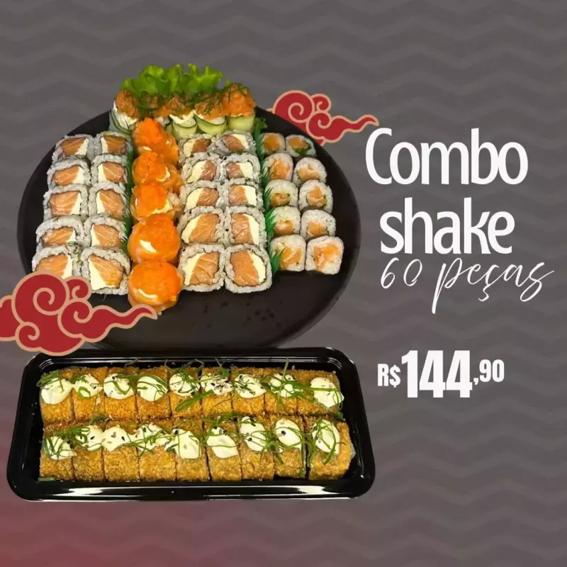 COMBO SHAKE 60 PEÇAS