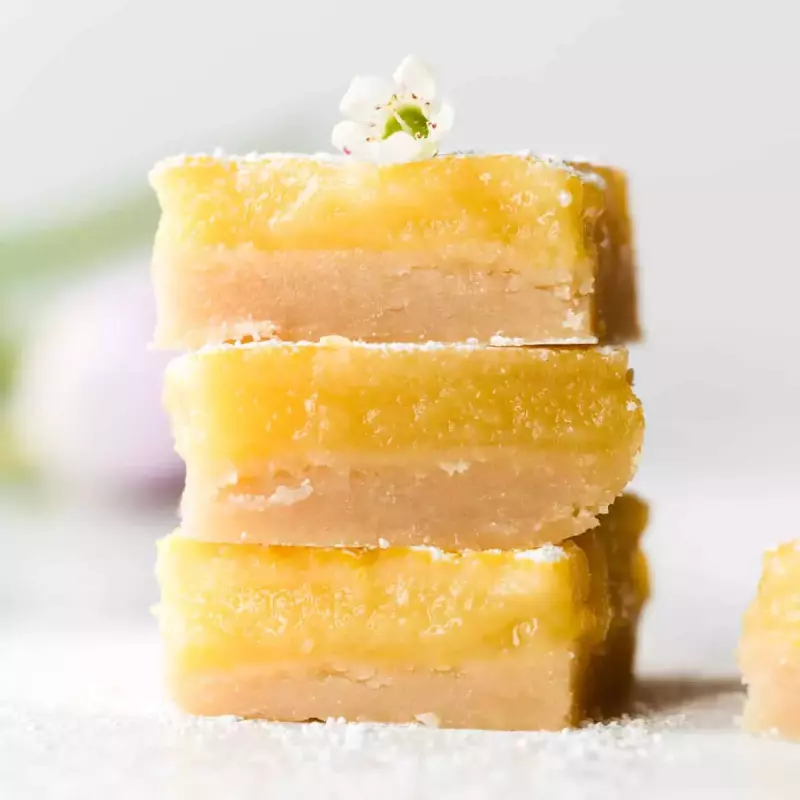 Lemon curd bars - V, GF