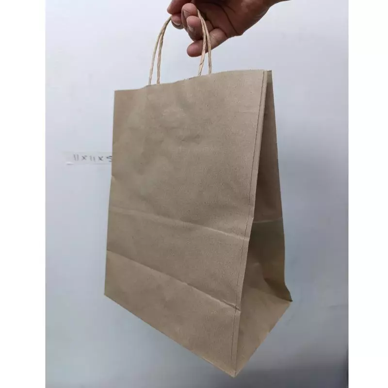 Bolsa marron grande asa torchada