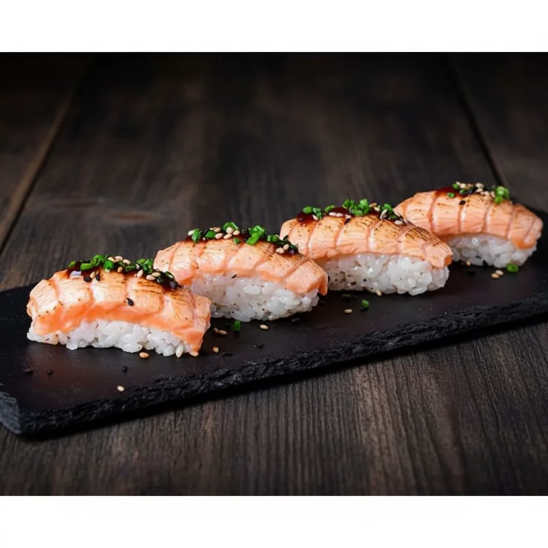 Niguiris SALMAO BRASEADO