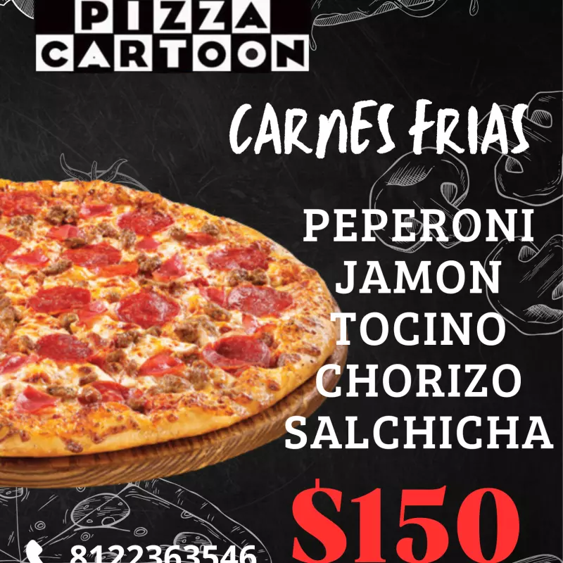 Pizza Carnes Frias
