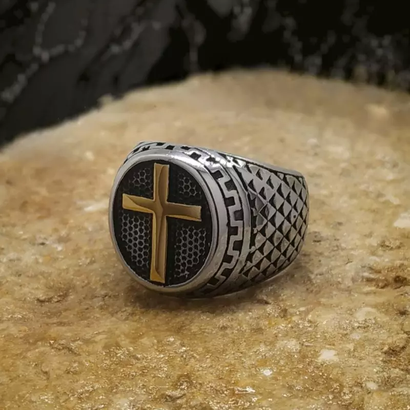 Gold Cross Ring