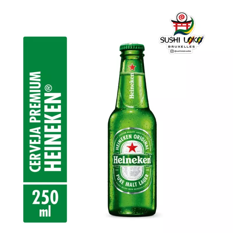 Cerveja Lager Heineken Garrafa 250ml
