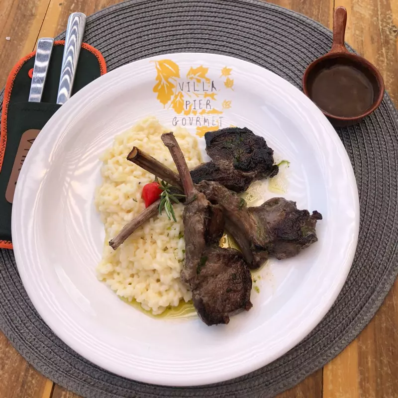 Carré de Cordeiro com Risoto