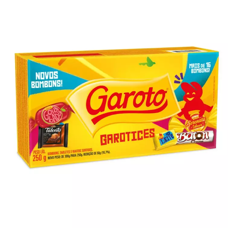 Caixa Bombom Garoto 250gr