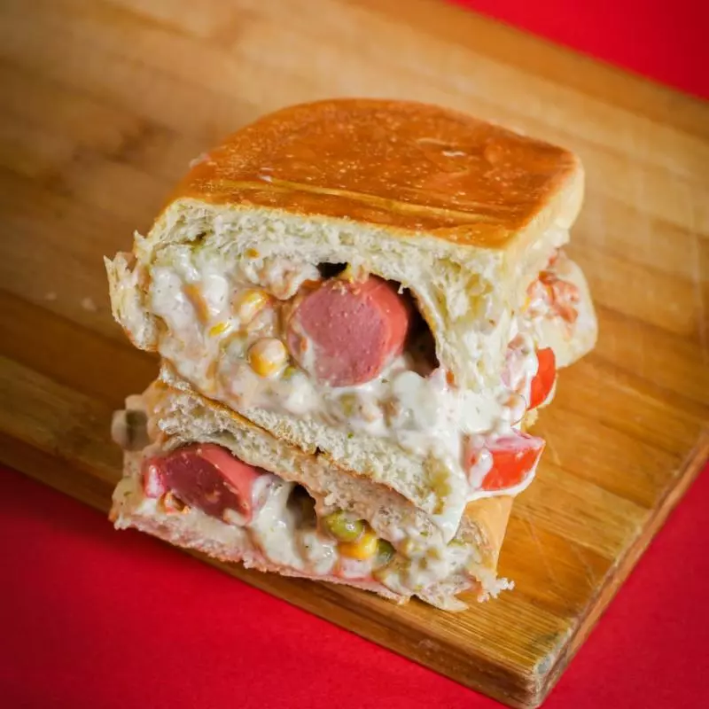 Dog prensado  2 salsichas