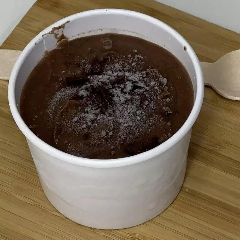 Sorvete s/açúcar de  chocolate preto