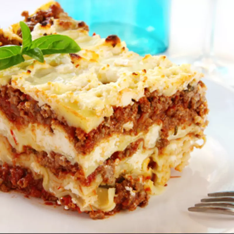 Lasanha de berinjela com soja