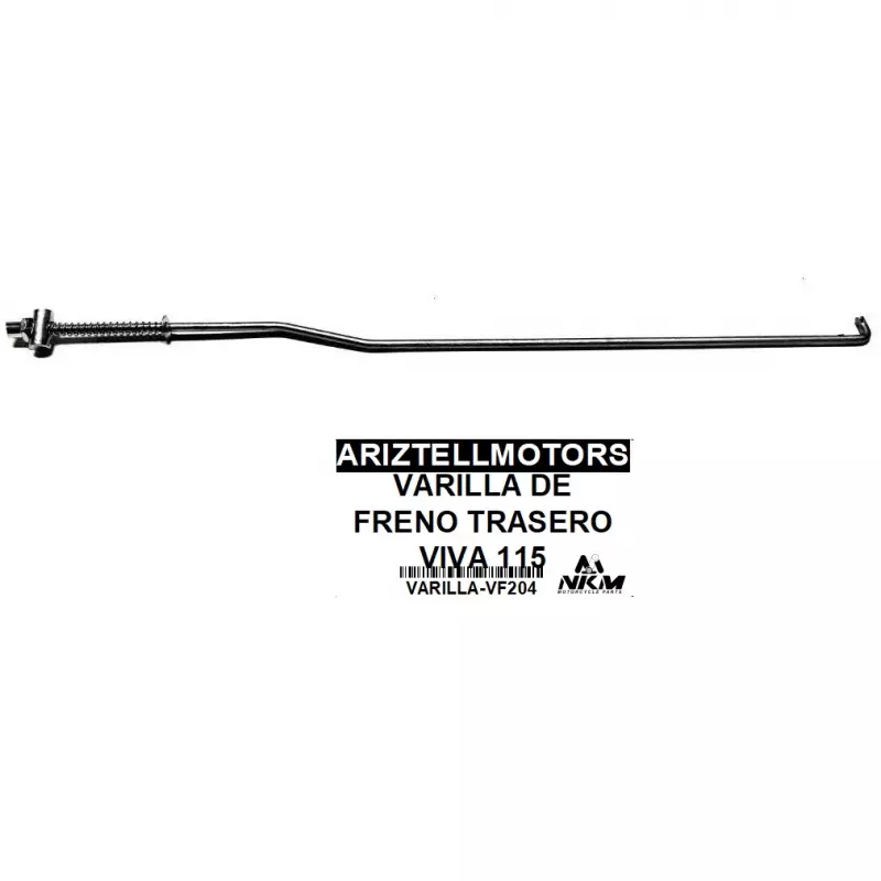 VARILLA DE FRENO TRASERO VIVA 115