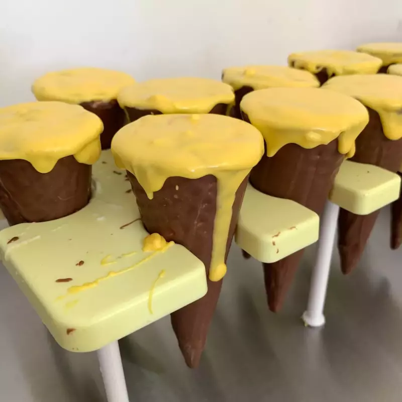 Cone Trufado Maracujá com Brig
