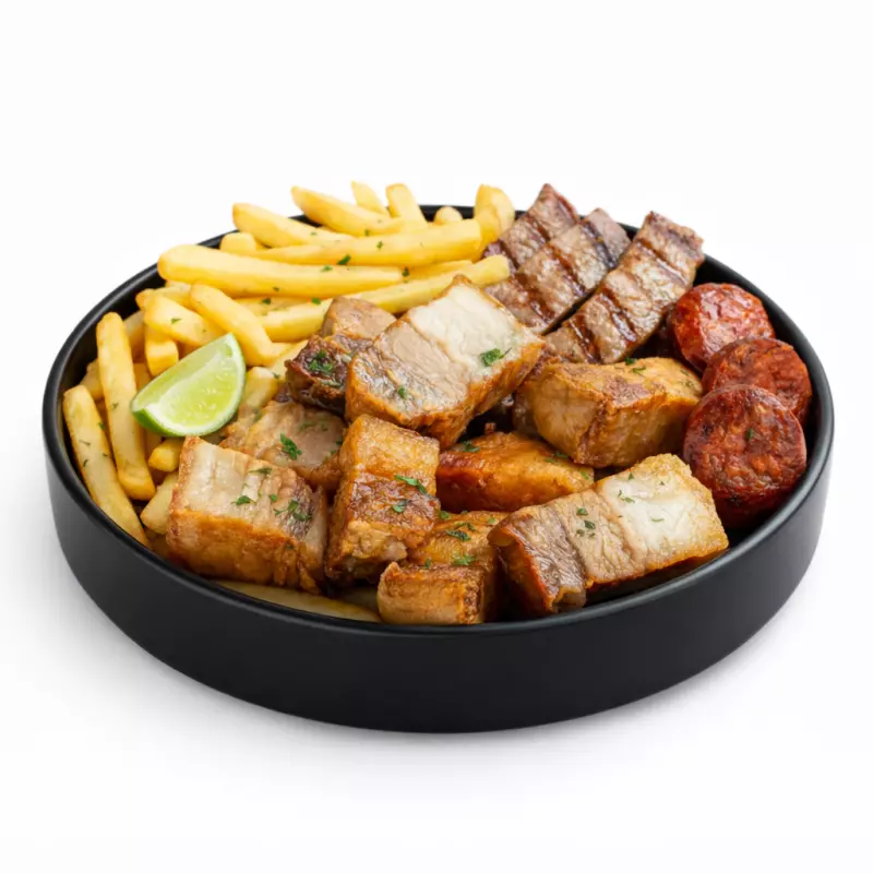 Tazón Chicharrón-lomito-chorizo