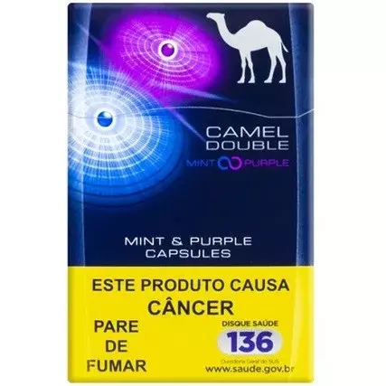 Cigarro Camel Double Purple Box