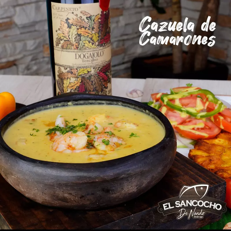 CAZUELA DE CAMARONES