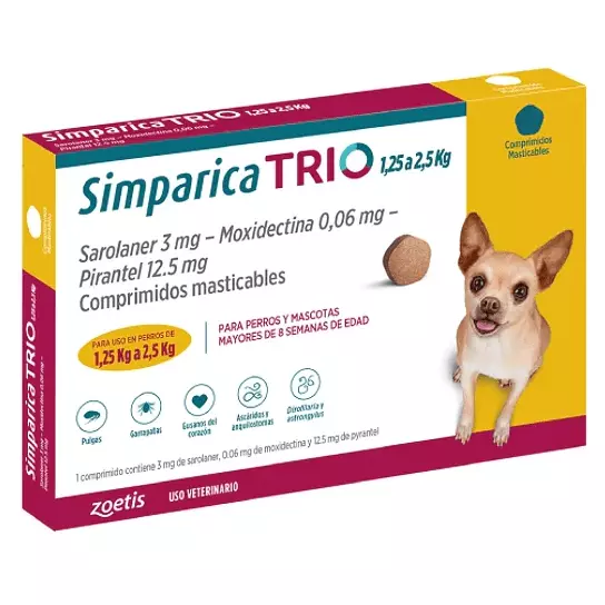 Simparic Trio 1,25 a 2,5kg 1Cp