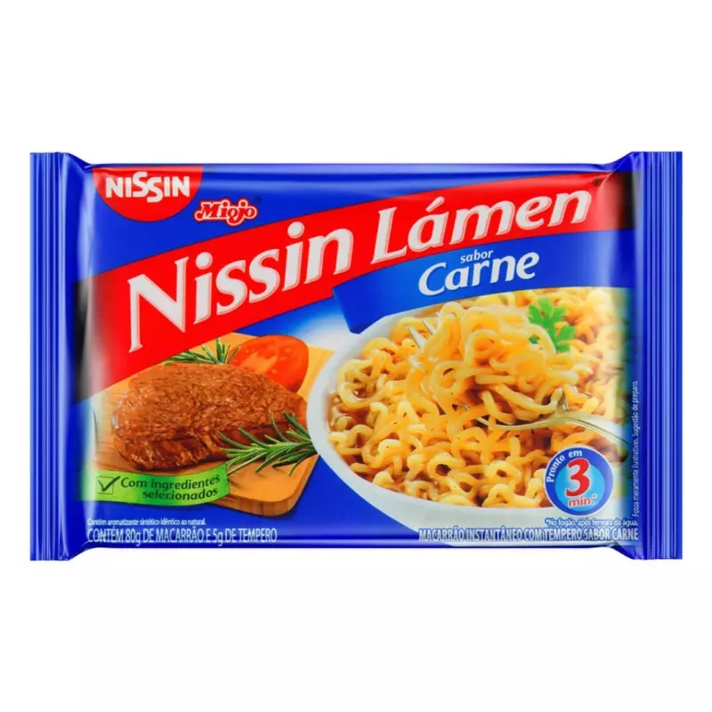 Miojo Nissin Carne 80g