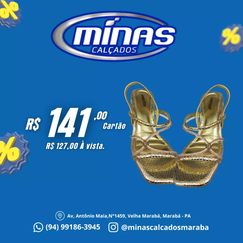 Sandália Ouro RF:MC261