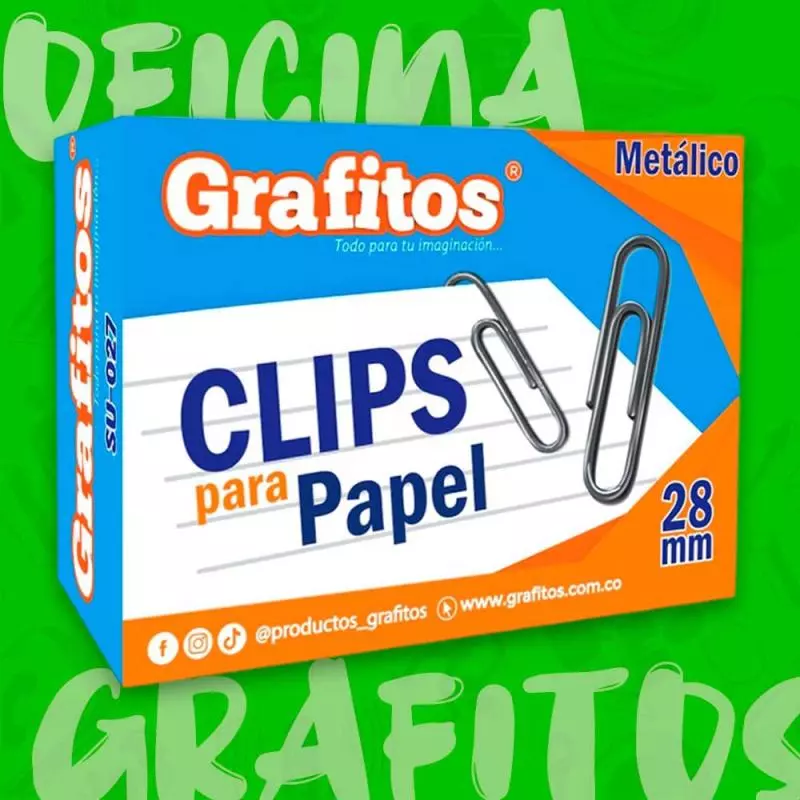 CLIP METALICO GRAFITOS