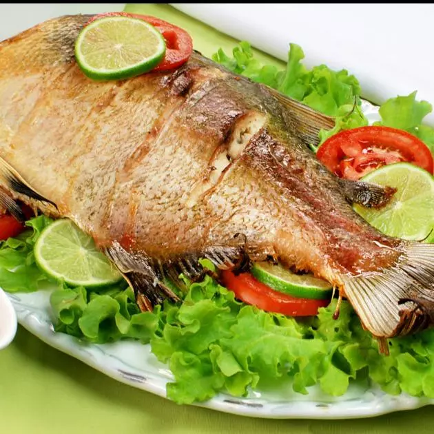 Cará de Tilápia frito