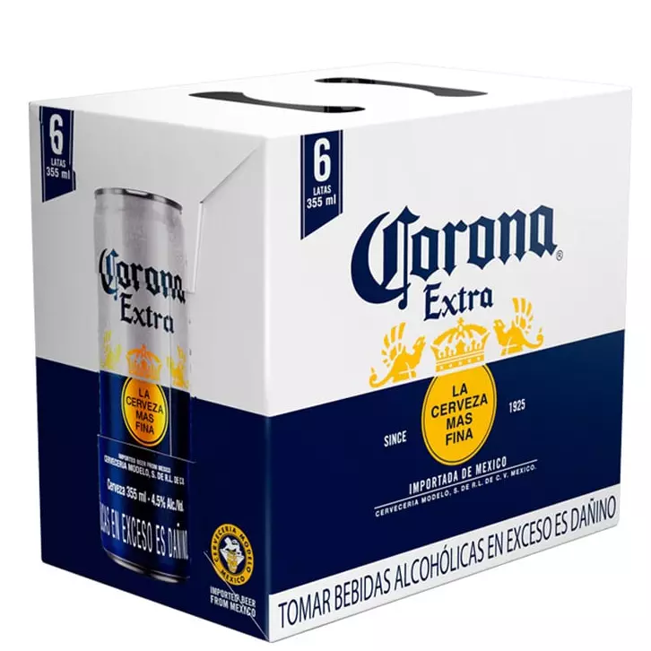 Six pack corona lata 355ml