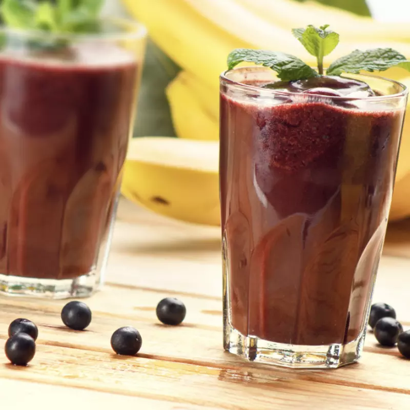 Vitamina de açaí com banana