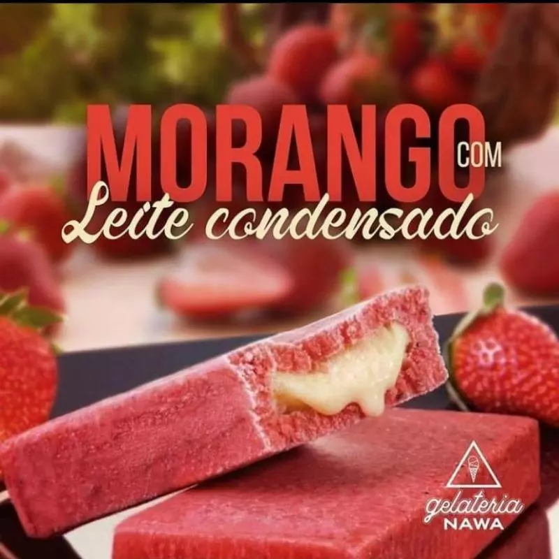 Morango com Leite Condensado