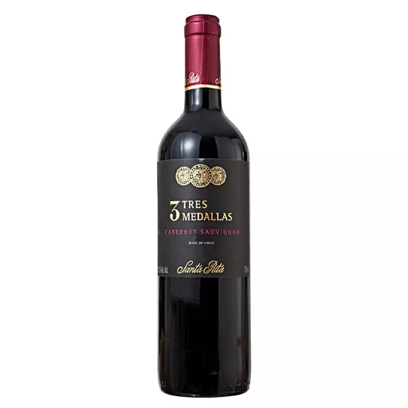 Vino Tinto Santa Rita Tres Medallas