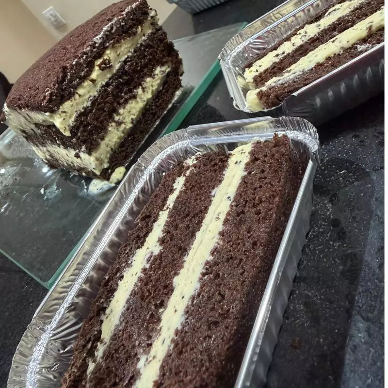 Fatia de bolo maracuja 💕