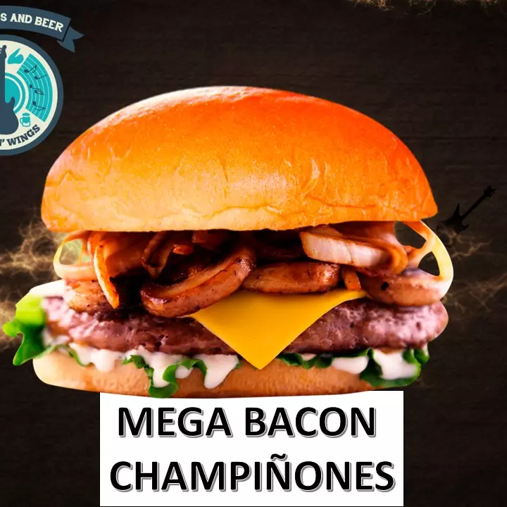 HAMBURGUESA CHAMPIÑONES