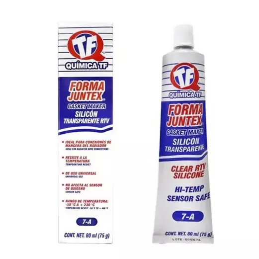 TF Silicón Transparente de 80 ml.