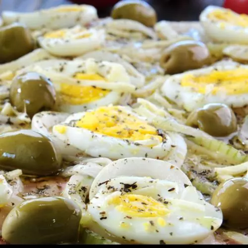 PIZZA GRANDE  PORTUGUESA 🥚🍳