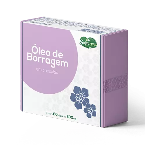 ÓLEO DE BORRAGEM - 60 CÁPS - 500MG