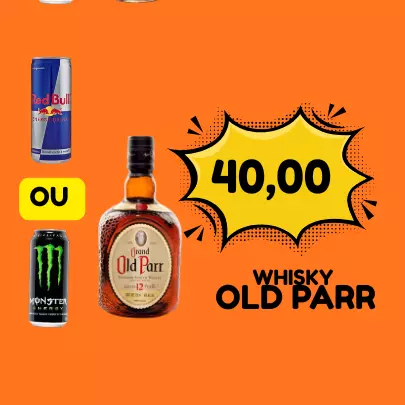COPÃO DE OLD PARR  C/REDBULL/MONSTER