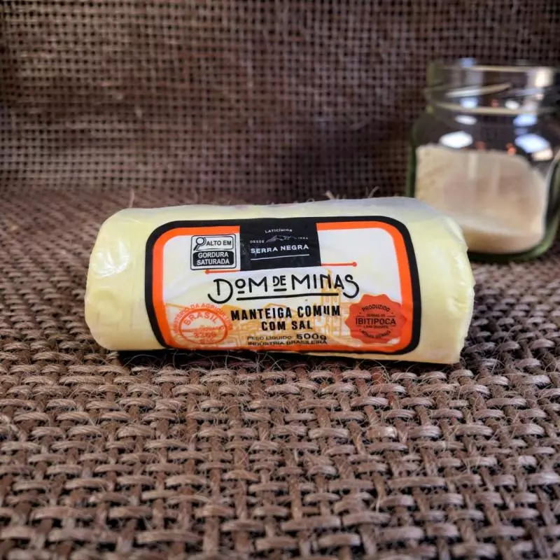 Manteiga  com Sal em Rolo 500g