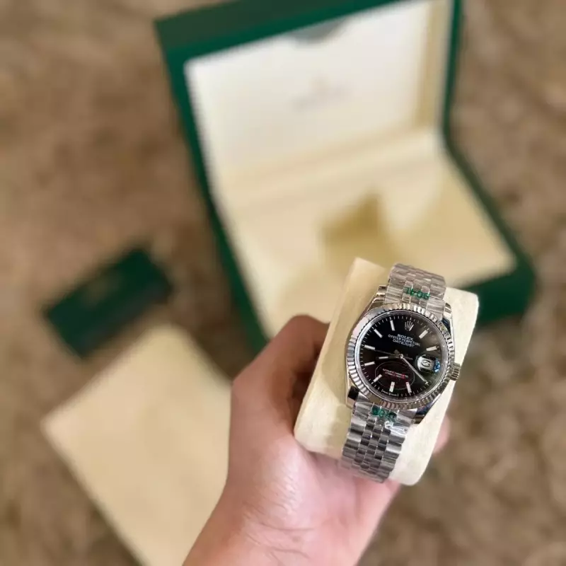 ROLEX SILVER BLACK