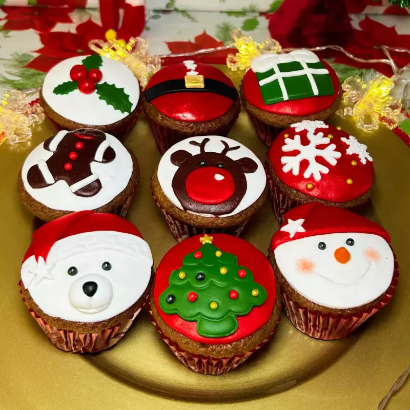Cupcakes NAVIDAD c/ Sangrecita 6u