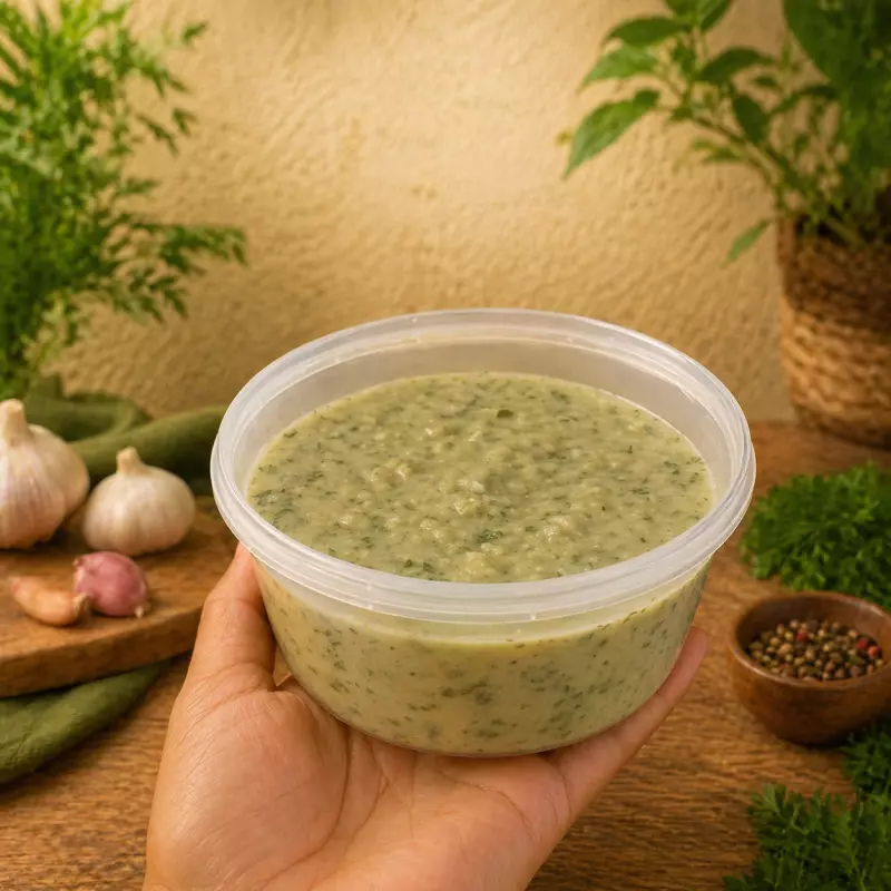 Alho com salsinha e cebolinha