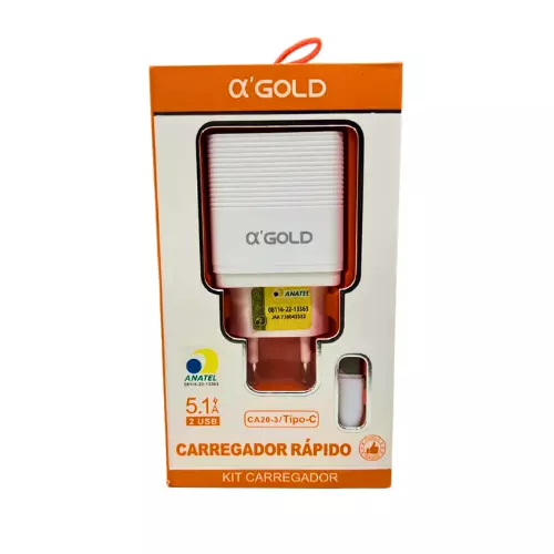 CARREGADOR GOLD TIPO-C 5.1A CA20-3